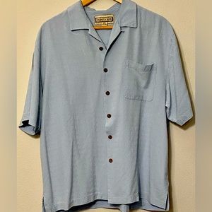 Jamaica Jaxx Lightweight Breathable Button-up Sky Blue Mens l/g